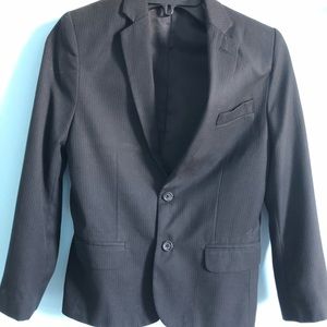 Boys Calvin Klein size 12 black pin stripe suit